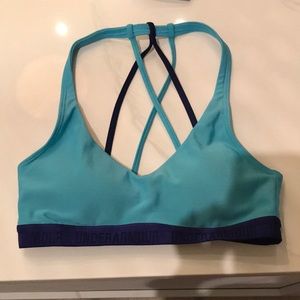 Comfy light blue sports bra